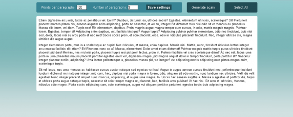 Lorem Ipsum Generator для Google Chrome Lorem Ipsum Generator для Google Chrome